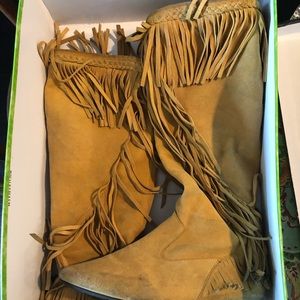 Used Sam Edelman Fringe Boots